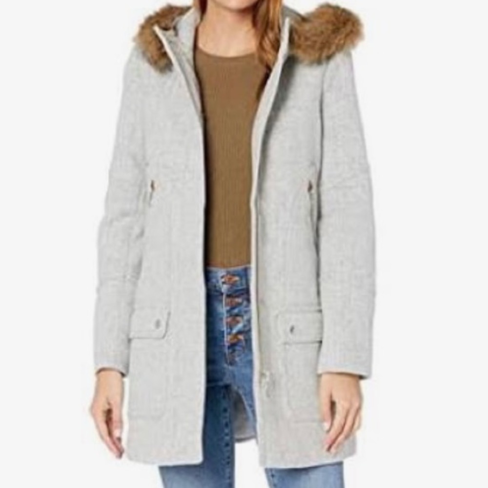 JCrew Heather Grey Chateau Parka
